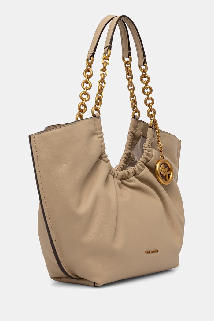 MICHAEL Michael Kors torebka tote damska skórzana Indie 30T6A50T5L beżowy AW26