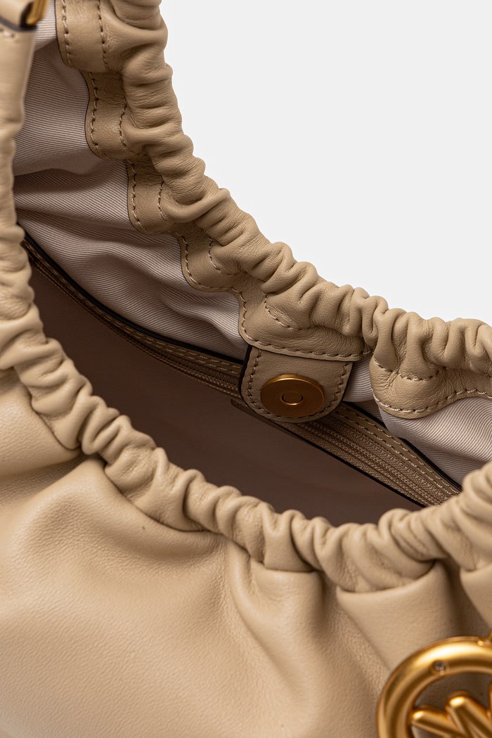 MICHAEL Michael Kors torebka tote damska skórzana Indie beżowy 30T6A50T5L
