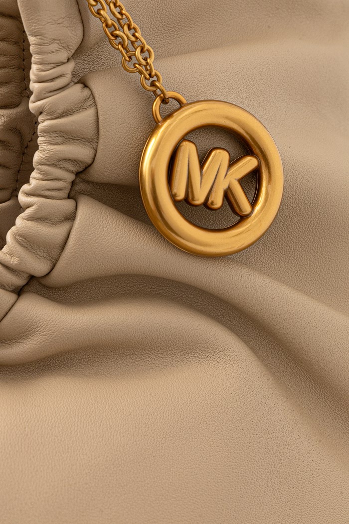 MICHAEL Michael Kors torebka tote damska skórzana Indie 30T6A50T5L beżowy