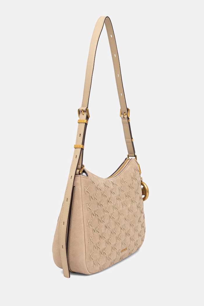 MICHAEL Michael Kors torebka crossbody damska skórzana Nolita 30T6AY5L2U beżowy AW26