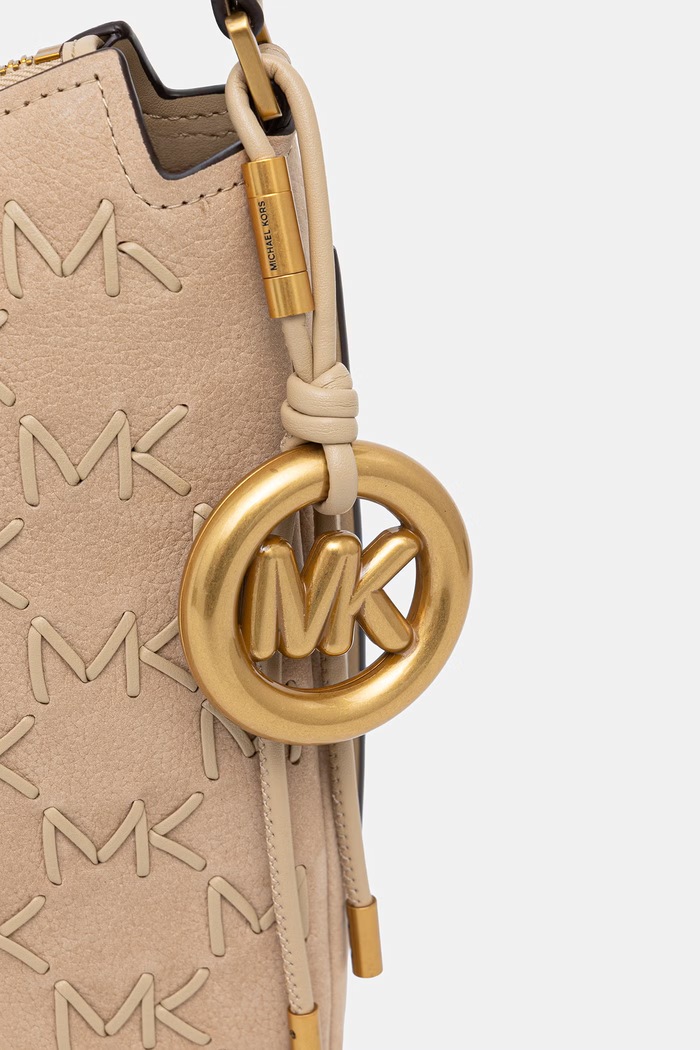 MICHAEL Michael Kors torebka crossbody damska skórzana Nolita 30T6AY5L2U beżowy