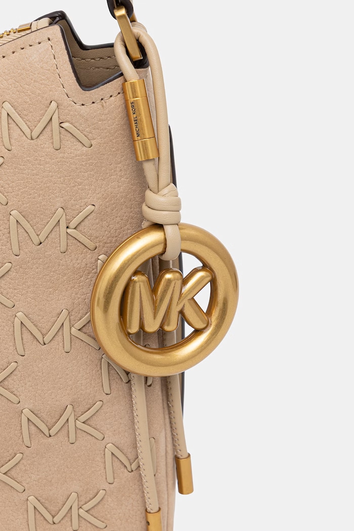 MICHAEL Michael Kors torebka crossbody damska skórzana Nolita 30T6AY5L2U beżowy