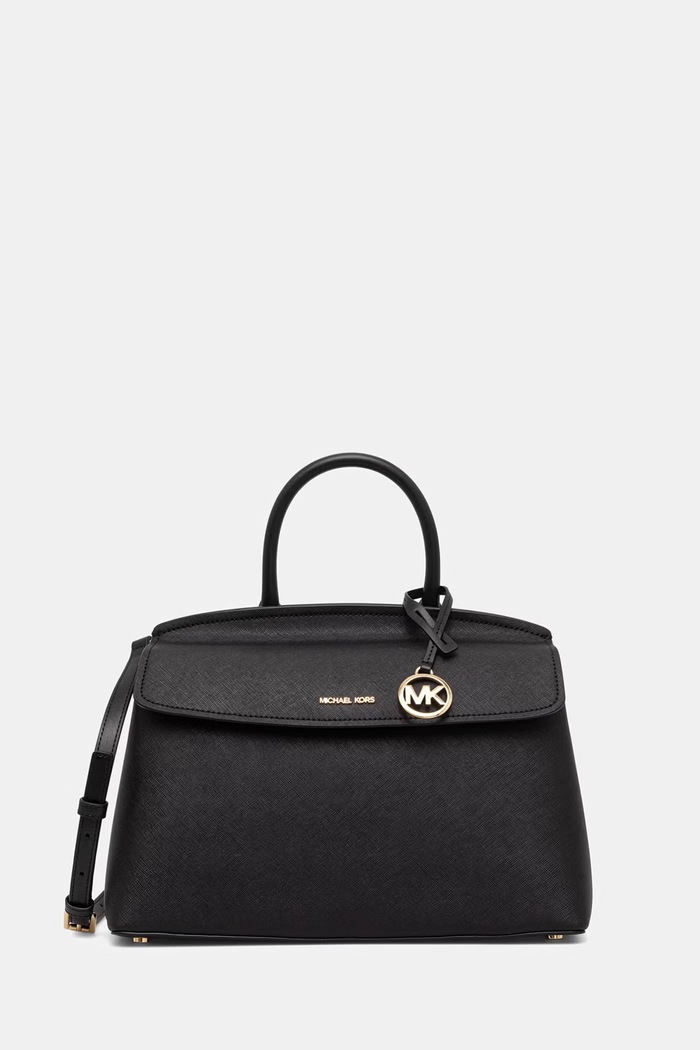 MICHAEL Michael Kors listonoszka damska z imitacji skóry Landry czarny 30T6GX7S2L