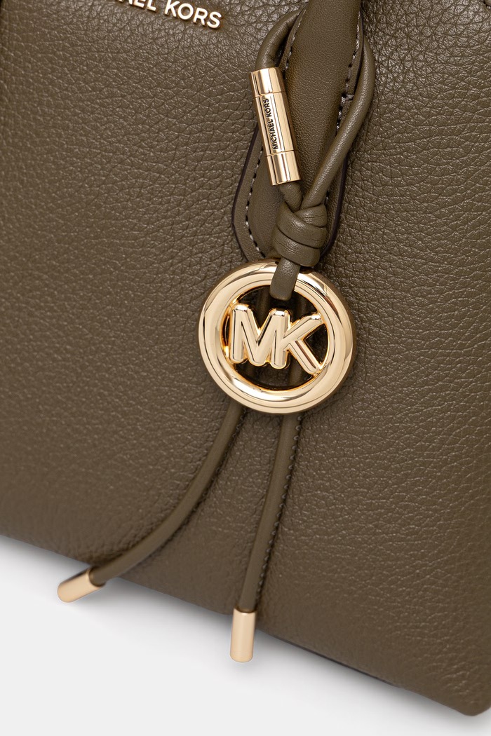 MICHAEL Michael Kors чанта дамска от кожа Freddie зелен 30T6GX4S2L