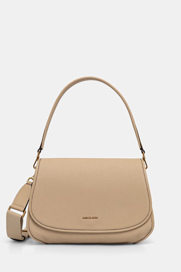 MICHAEL Michael Kors torebka crossbody damska skórzana Holmes beżowy 30T6AX3M2L