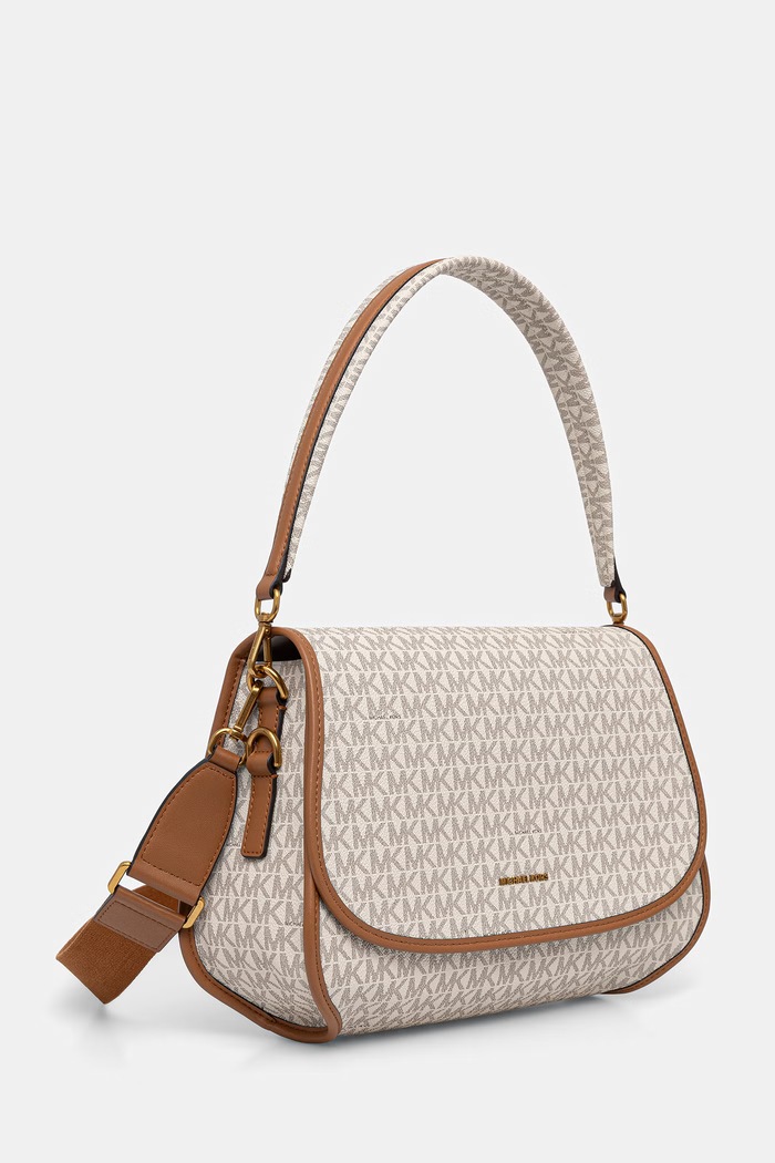 MICHAEL Michael Kors torebka crossbody damska z imitacji skóry Holmes 30T6AX3M2B beżowy AW26