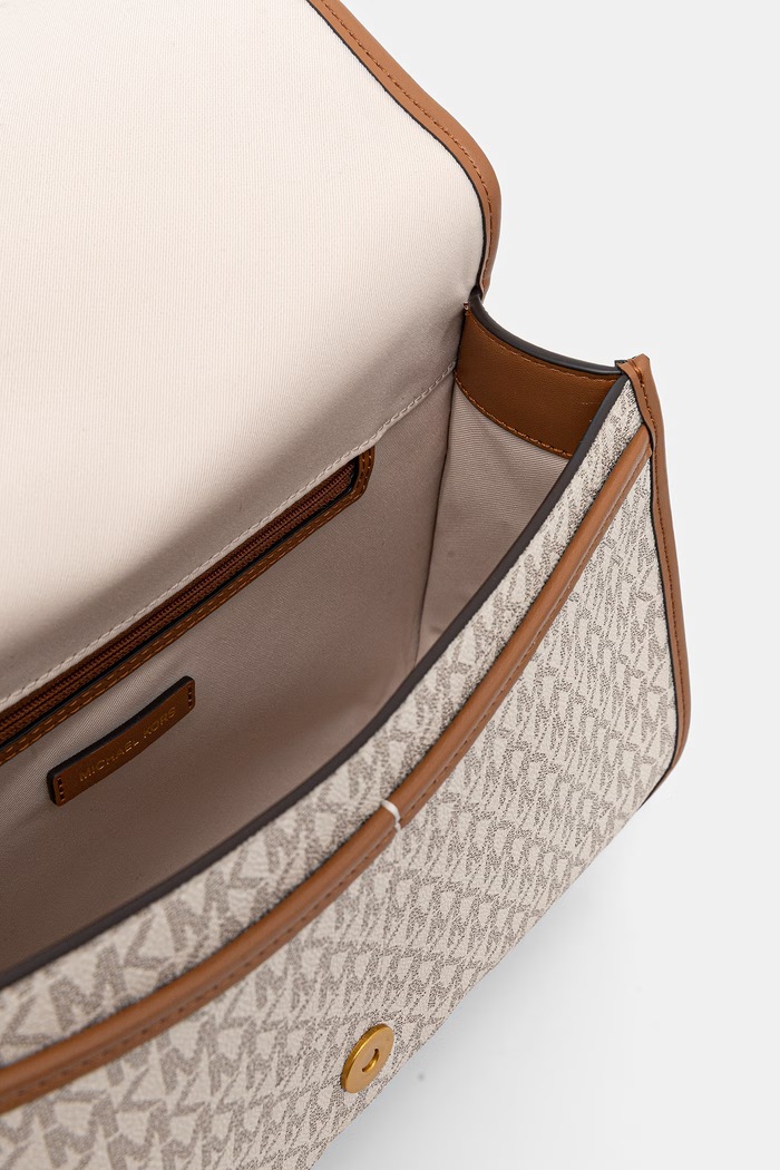 MICHAEL Michael Kors torebka crossbody damska z imitacji skóry Holmes 30T6AX3M2B beżowy
