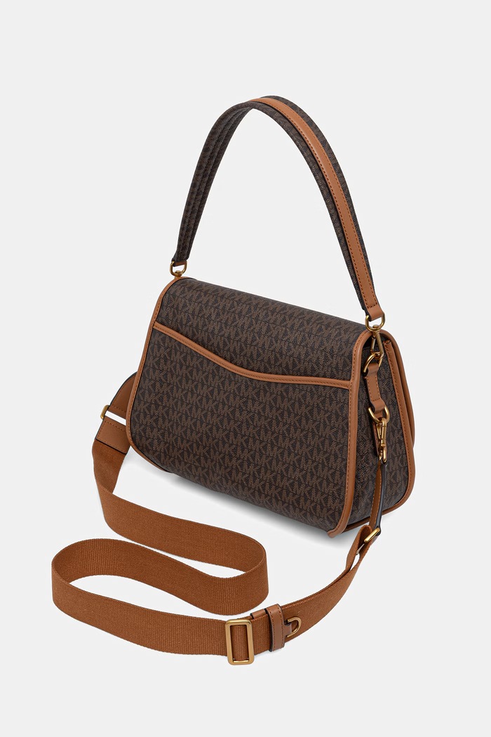 Akcesoria MICHAEL Michael Kors torebka crossbody damska z imitacji skóry Holmes 30T6AX3M2B brązowy