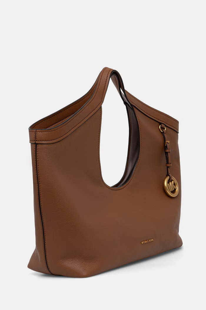 MICHAEL Michael Kors torebka shopper damska skórzana Haddie 30T6AX6T3L brązowy AW26