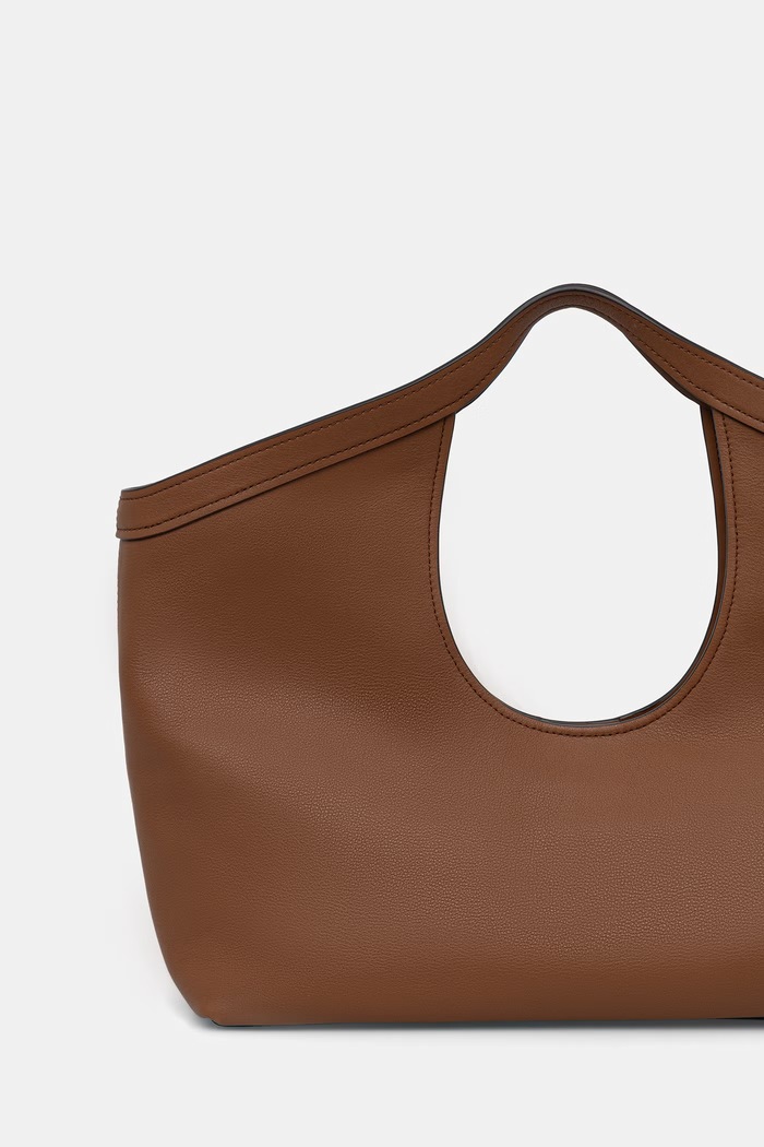 Akcesoria MICHAEL Michael Kors torebka shopper damska skórzana Haddie 30T6AX6T3L brązowy
