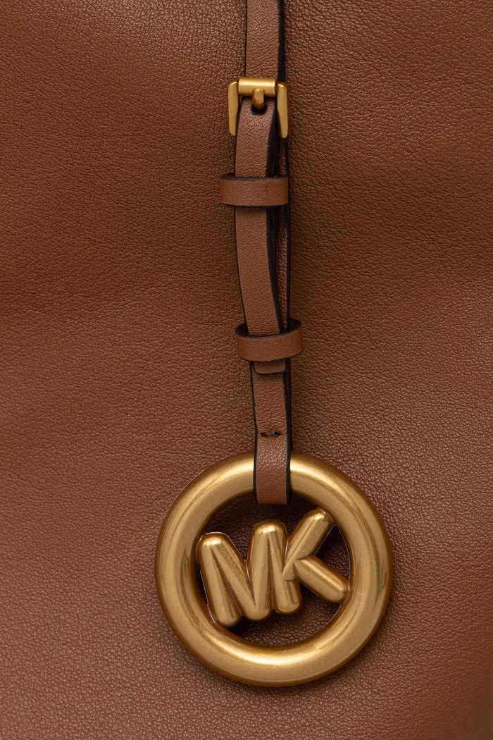 MICHAEL Michael Kors torebka shopper damska skórzana Haddie brązowy 30T6AX6T3L