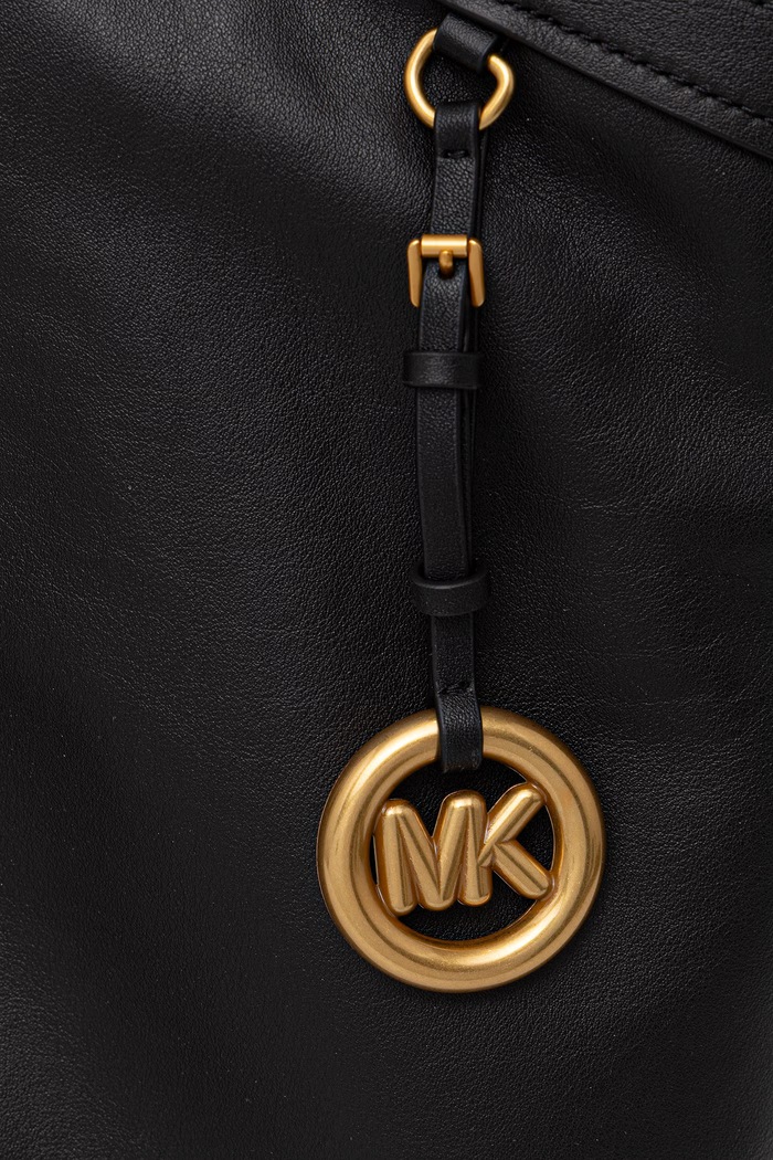 MICHAEL Michael Kors сумка-шоппер для женщин кожаная Haddie 30T6AX6T3L чёрный