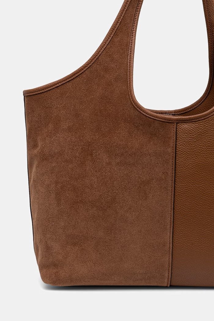 Akcesoria MICHAEL Michael Kors torebka tote damska skórzana Henly 30T6G51T3S brązowy