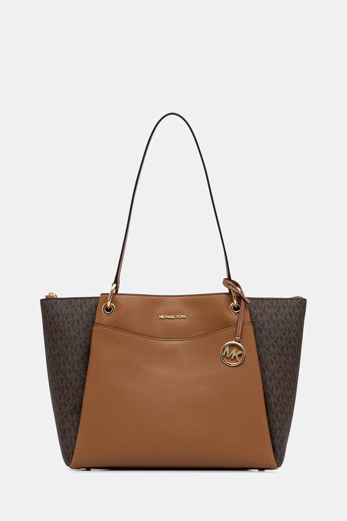 MICHAEL Michael Kors torebka shopper damska z imitacji skóry May brązowy 30T6GX5T7B