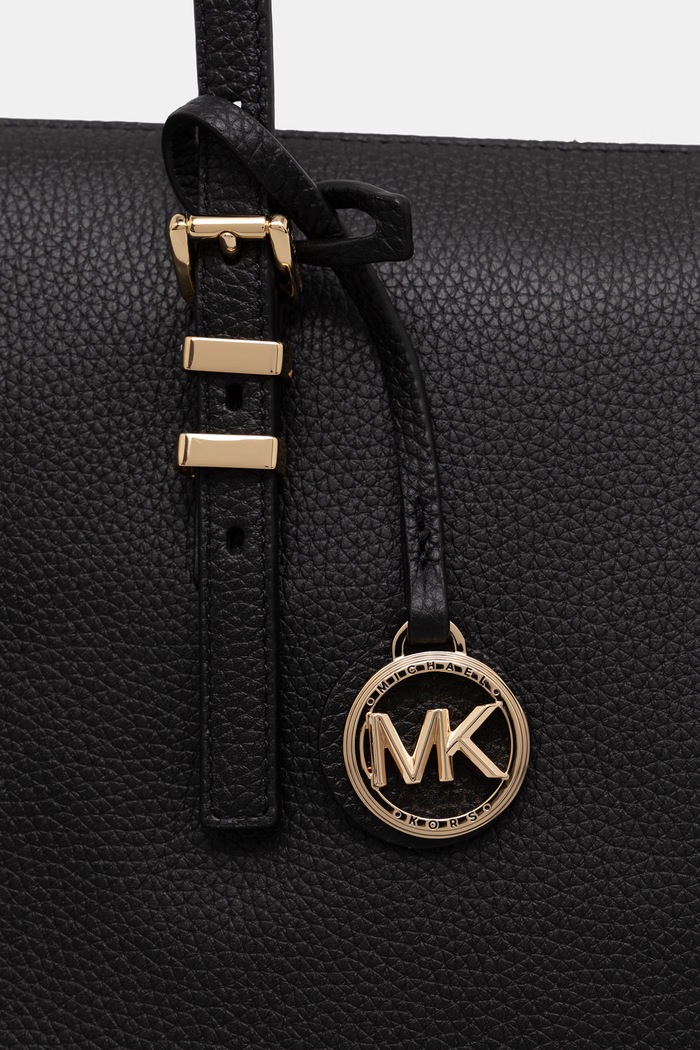 MICHAEL Michael Kors torebka shopper damska skórzana QUINN czarny 30T6GQNT7L