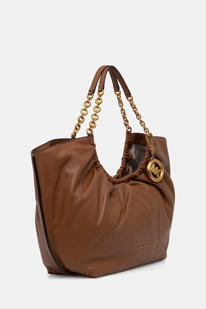 MICHAEL Michael Kors torebka tote damska skórzana Indie 30T6A50T9L brązowy AW26