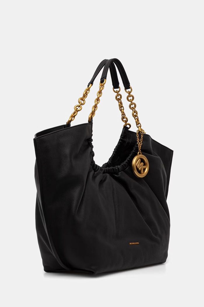 MICHAEL Michael Kors torebka tote damska skórzana Indie 30T6A50T9L czarny AW26