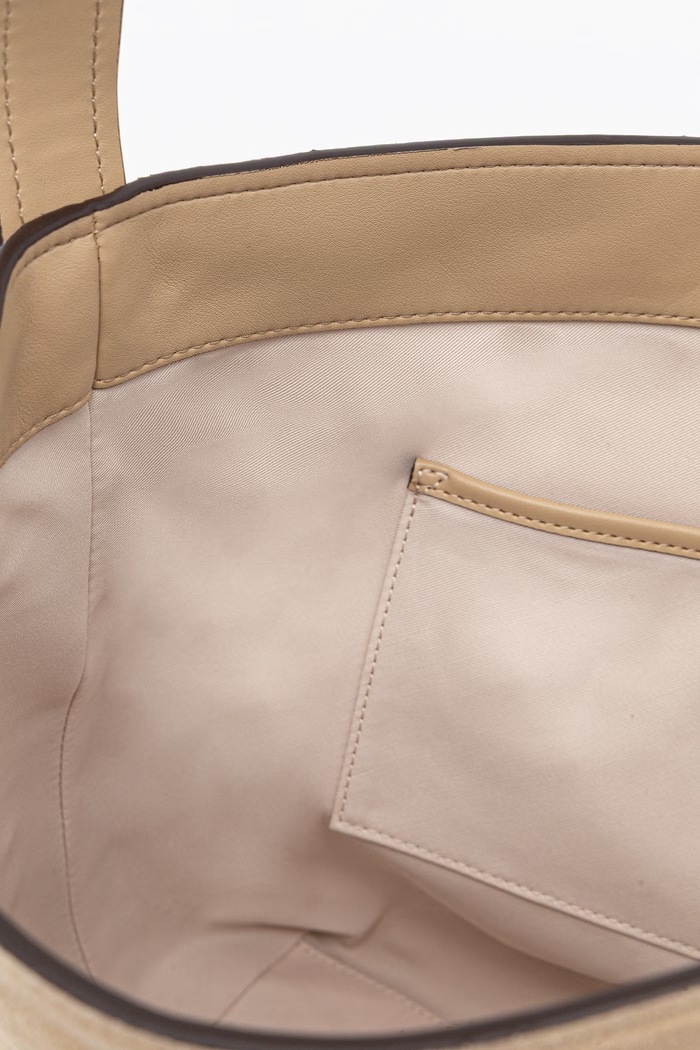 MICHAEL Michael Kors torebka hobo damska zamszowa Nolita 30T6AUEM8S beżowy