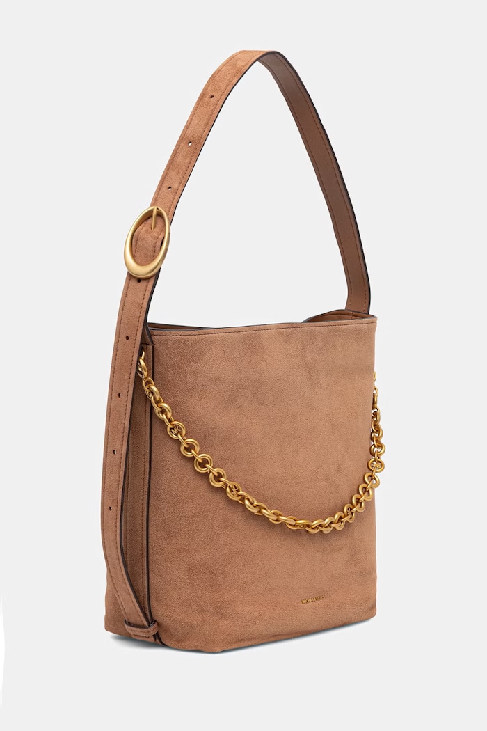 MICHAEL Michael Kors torebka hobo damska zamszowa Nolita 30T6AUEM8S brązowy AW26