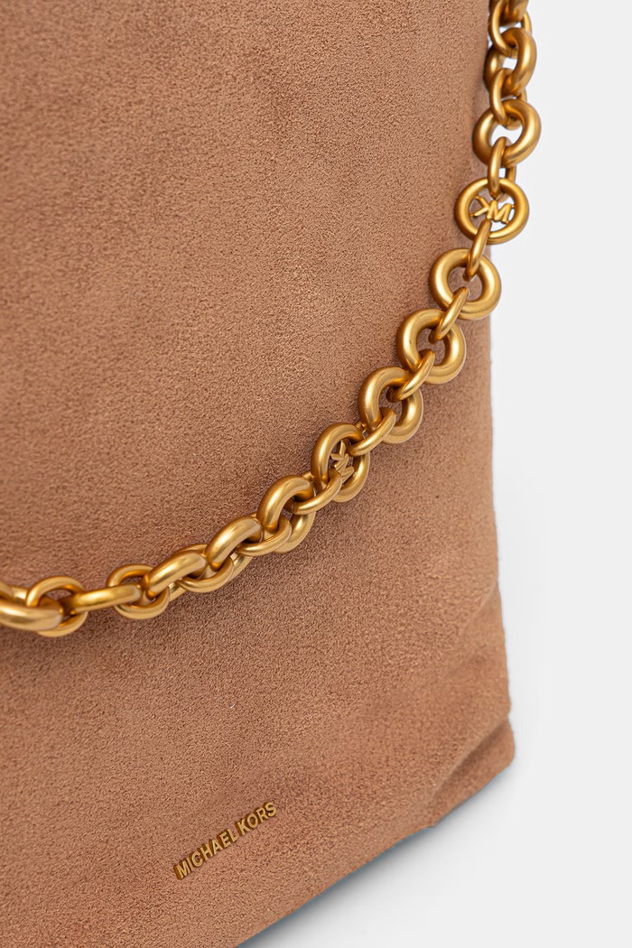 MICHAEL Michael Kors torebka hobo damska zamszowa Nolita brązowy 30T6AUEM8S