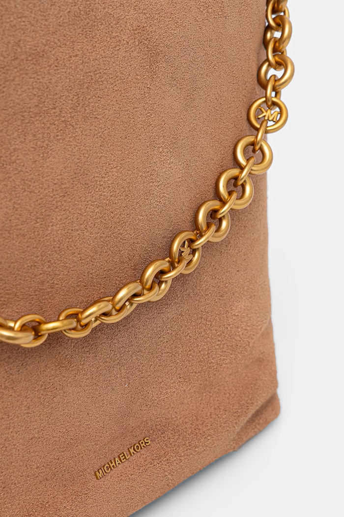 MICHAEL Michael Kors torebka hobo damska zamszowa Nolita brązowy 30T6AUEM8S