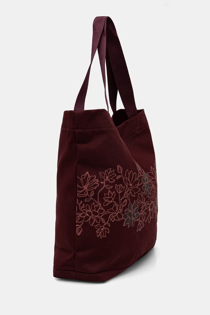 adidas Originals torebka shopper damska bawełniana KW9204 bordowy AW26