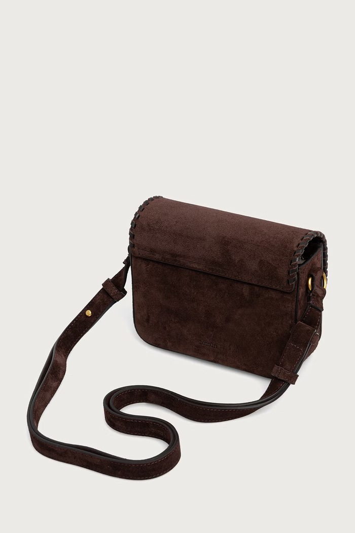Akcesoria Sessun Torebka crossbody damska zamszowa DIVILUZ 26102015 brązowy