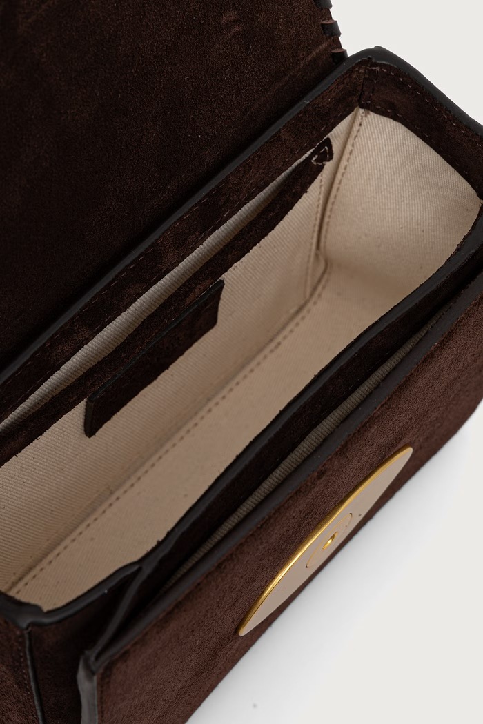 Torebka crossbody damska zamszowa DIVILUZ Sessun brązowy 26102015