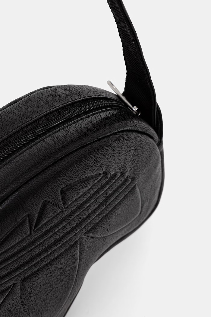 adidas Originals klasična ženska torbica iz umetnega usnja Trefoil črna KR1602