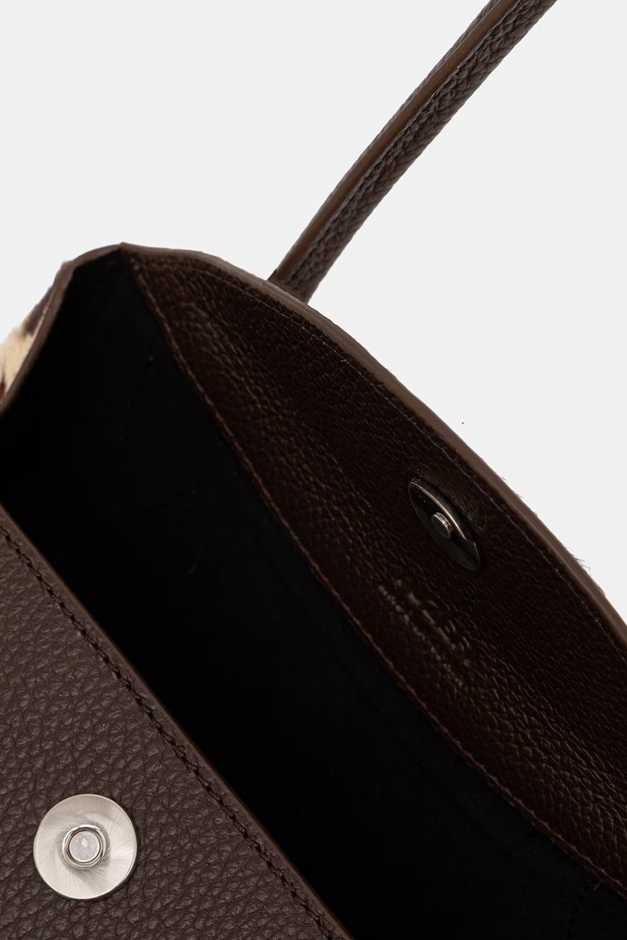 Yuzefi torebka damska skórzana OYSTER SHOULDER MINI YUZPF26.HB.OSM.L076 brązowy