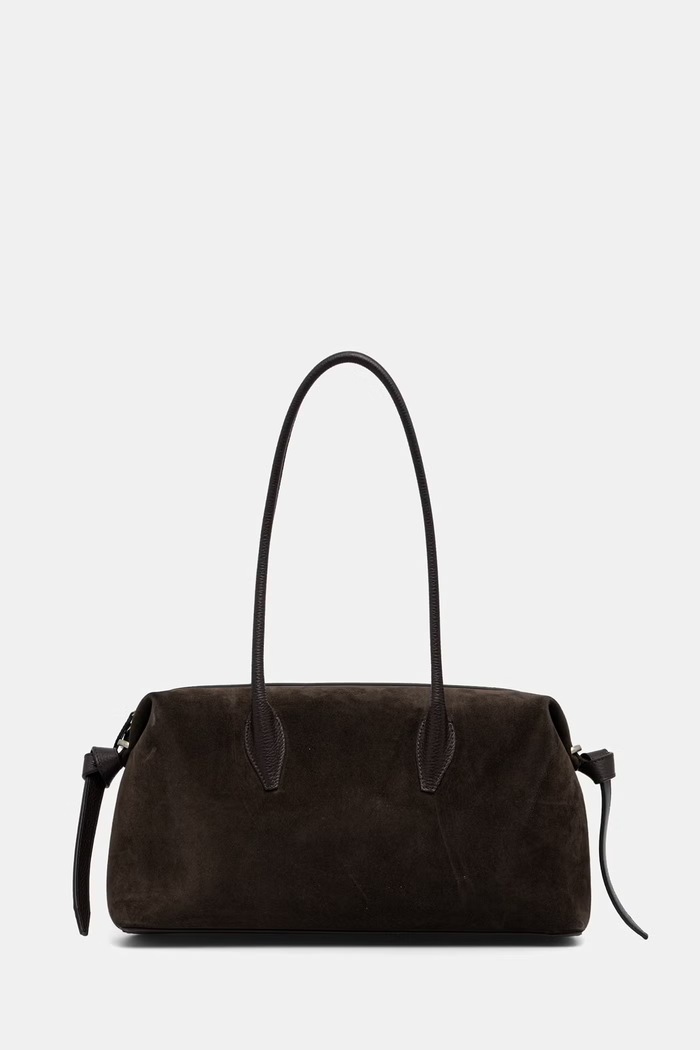 Yuzefi torebka tote damska zamszowa BRIOCHE DUFFLE brązowy YUZSS26.HB.BD.S029