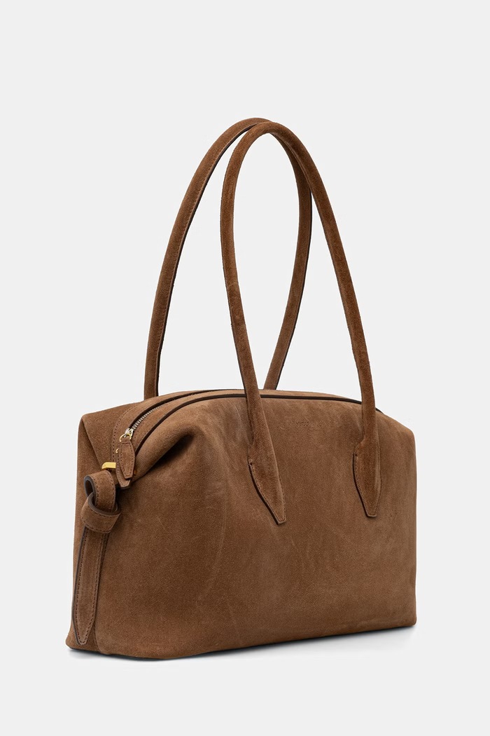 Yuzefi torebka damska zamszowa BRIOCHE DUFFLE YUZPF25.HB.BD.S015 brązowy AW26