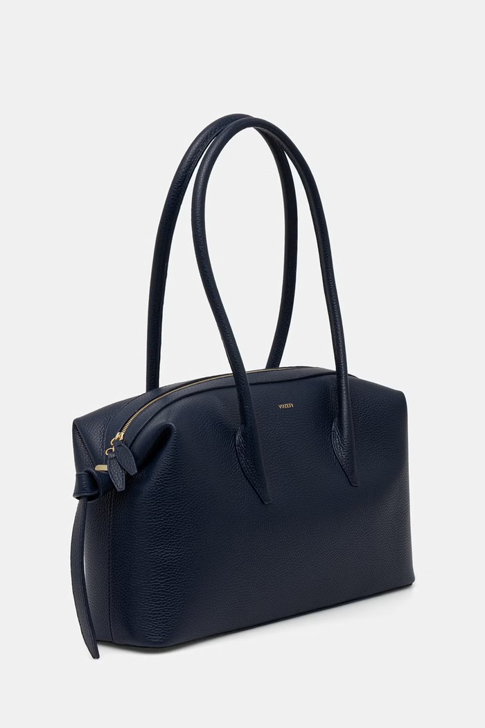Yuzefi torebka tote damska skórzana BRIOCHE DUFFLE YUZSS26.HB.BD.L063 granatowy AW26
