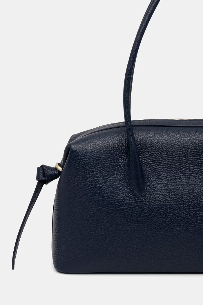 Akcesoria Yuzefi torebka tote damska skórzana BRIOCHE DUFFLE YUZSS26.HB.BD.L063 granatowy