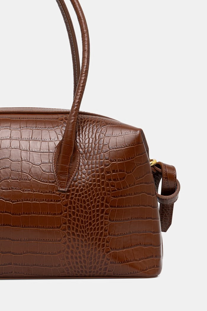 Akcesoria Yuzefi torebka damska skórzana BRIOCHE DUFFLE YUZPF26.HB.BD.L075 brązowy