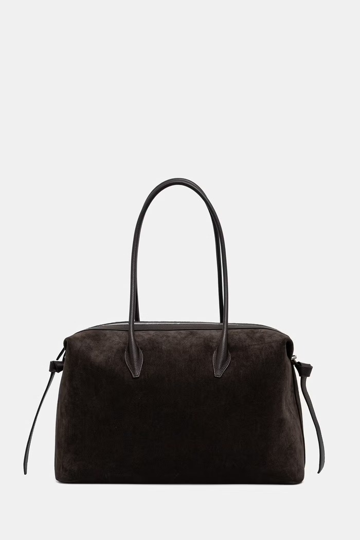 Yuzefi torebka tote damska zamszowa LARGE BRIOCHE DUFFLE brązowy YUZSS26.HB.LBD.S029