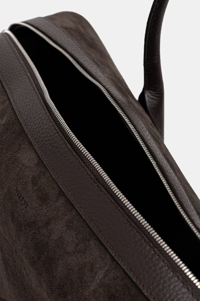 Yuzefi torebka tote damska zamszowa LARGE BRIOCHE DUFFLE YUZSS26.HB.LBD.S029 brązowy