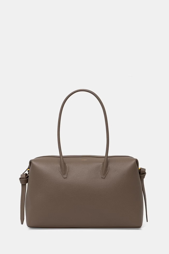 Yuzefi torebka shopper damska skórzana LARGE BRIOCHE DUFFLE brązowy YUZRS26.HB.LBD.L052