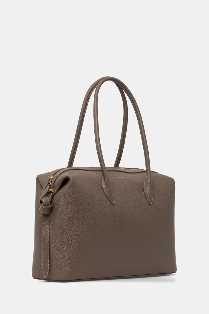Yuzefi torebka shopper damska skórzana LARGE BRIOCHE DUFFLE YUZRS26.HB.LBD.L052 brązowy AW26