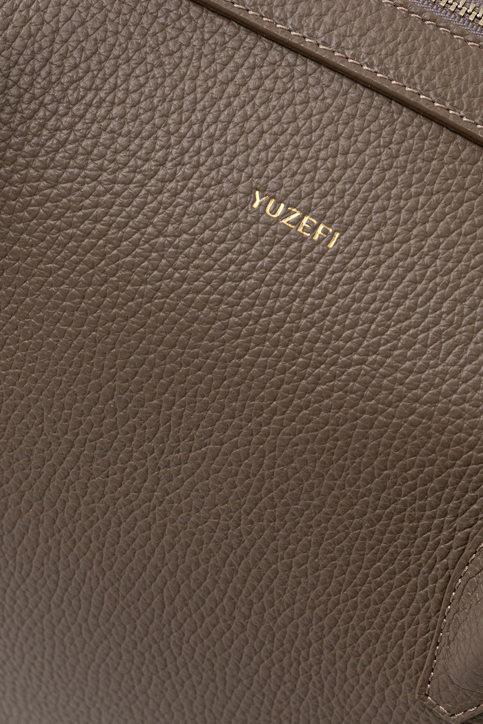 Yuzefi torebka shopper damska skórzana LARGE BRIOCHE DUFFLE brązowy YUZRS26.HB.LBD.L052
