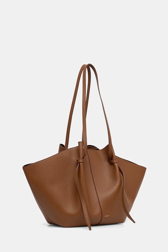 Yuzefi torebka shopper damska skórzana LARGE MOCHI YUZSS26.HB.LM.L069 brązowy AW26