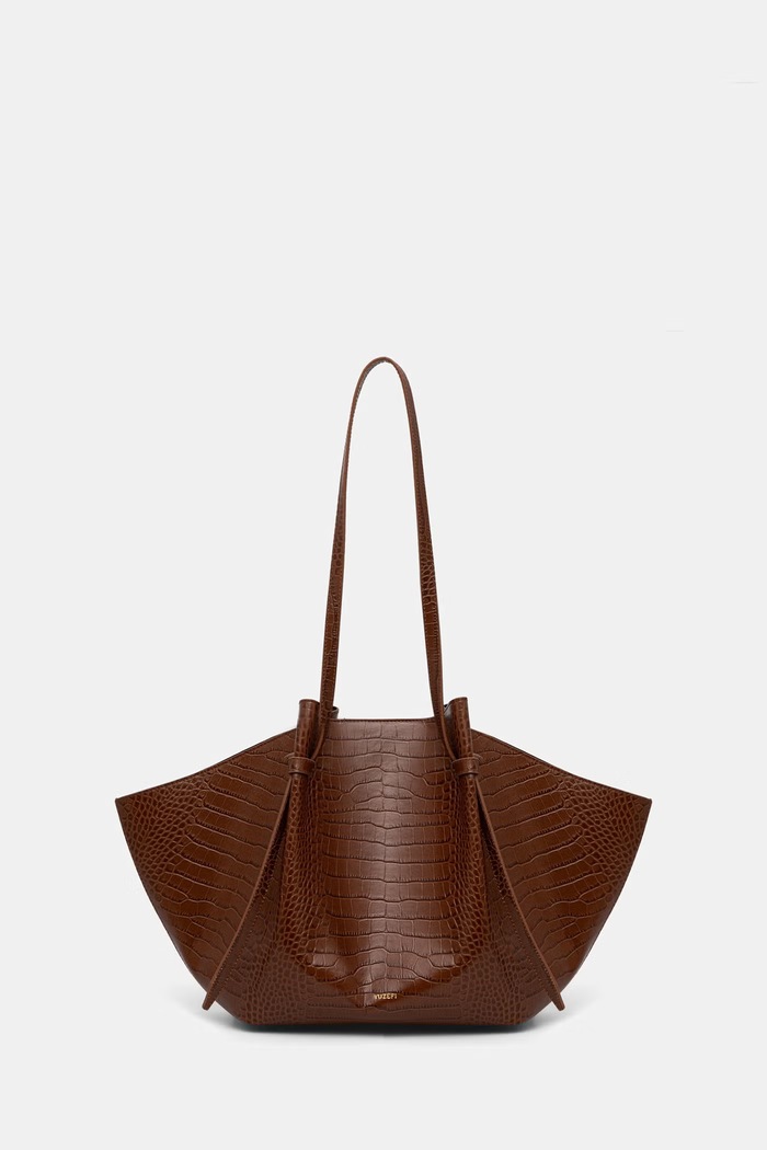 Yuzefi torebka shopper damska skórzana LARGE MOCHI brązowy YUZPF26.HB.LM.L075
