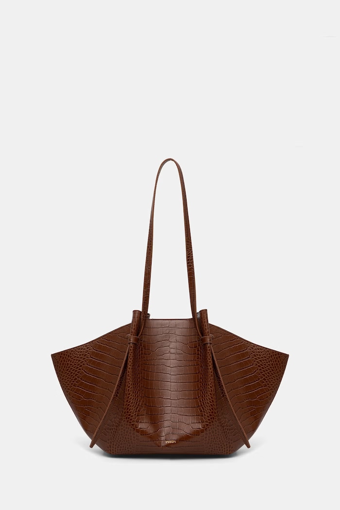 Yuzefi torebka shopper damska skórzana LARGE MOCHI brązowy YUZPF26.HB.LM.L075