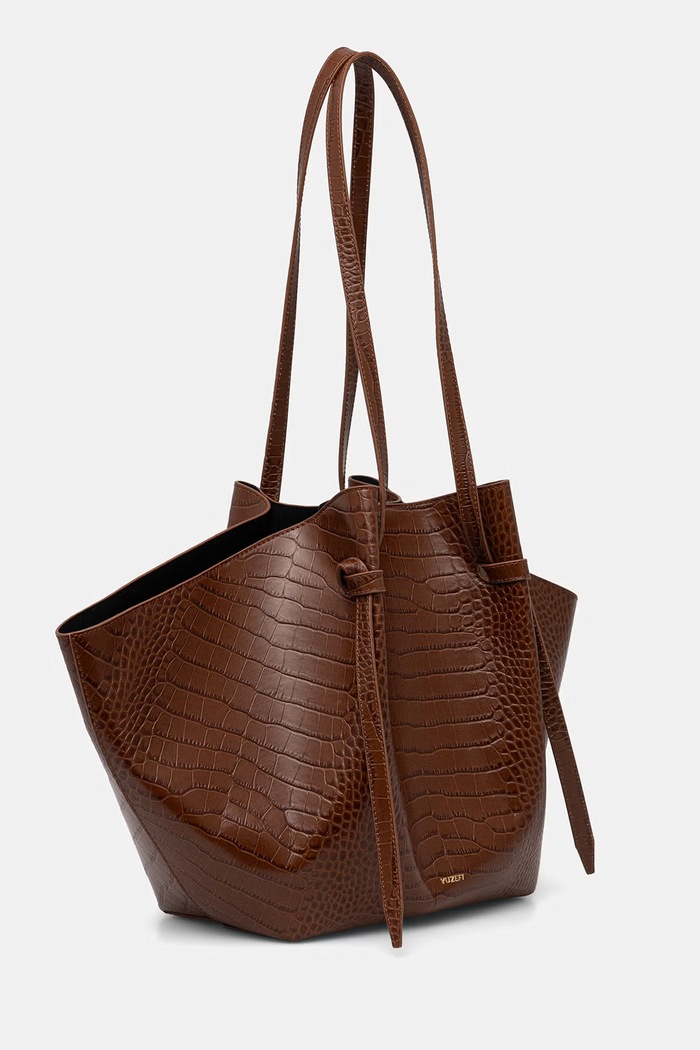Yuzefi torebka shopper damska skórzana LARGE MOCHI YUZPF26.HB.LM.L075 brązowy AW26