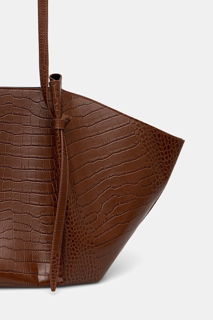 Akcesoria Yuzefi torebka shopper damska skórzana LARGE MOCHI YUZPF26.HB.LM.L075 brązowy