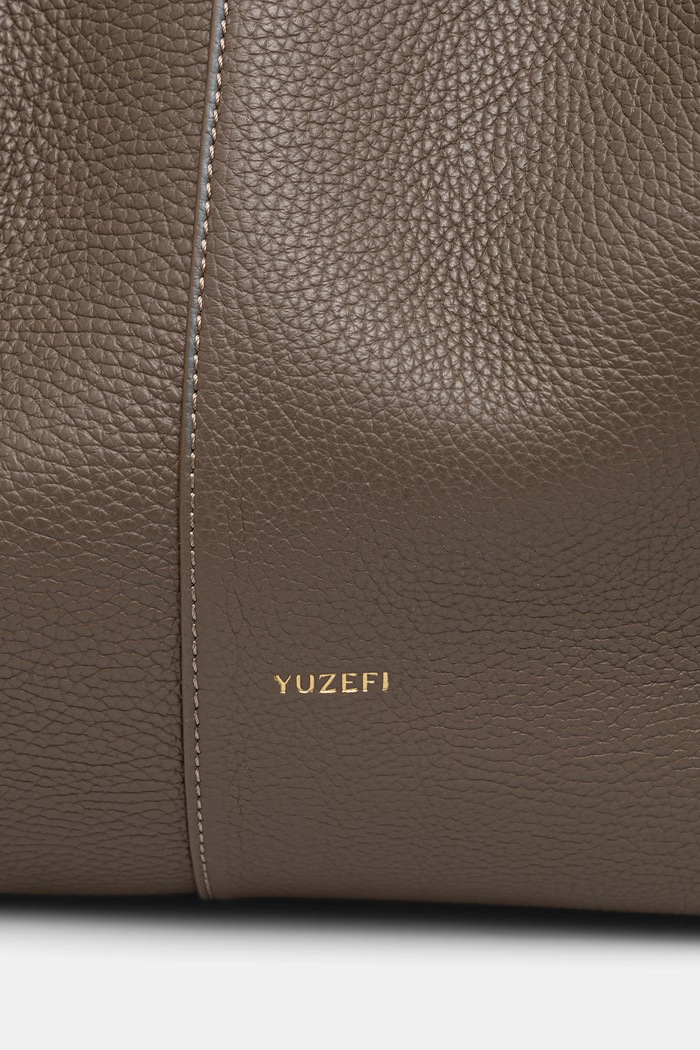 Yuzefi torebka shopper damska skórzana XL MOCHI brązowy YUZRS26.HB.XLM.L052