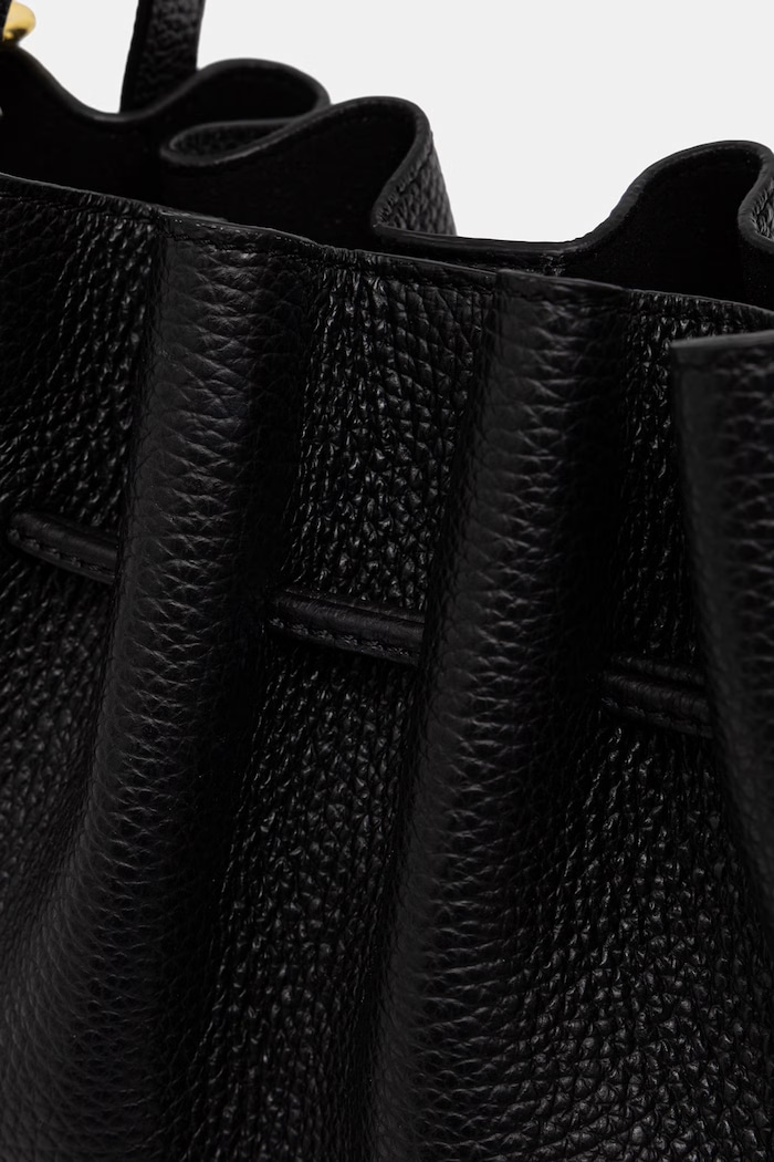 Yuzefi torebka crossbody damska skórzana MINI SCALLOP czarny YUZPF26.HB.MST.L034