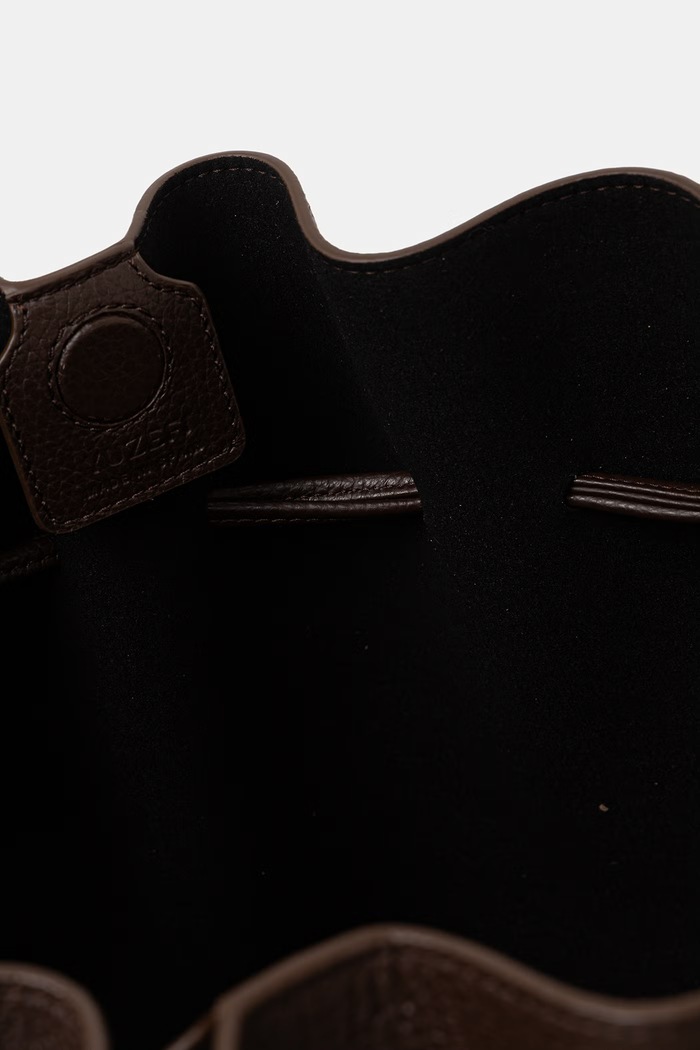 Yuzefi torebka tote damska skórzana SCALLOP YUZPF26.HB.SCT.L038 brązowy