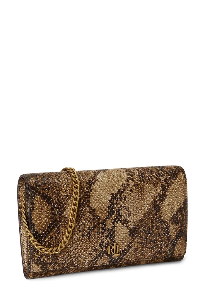 Akcesoria Lauren Ralph Lauren torebka crossbody damska skórzana 432P15692 zielony