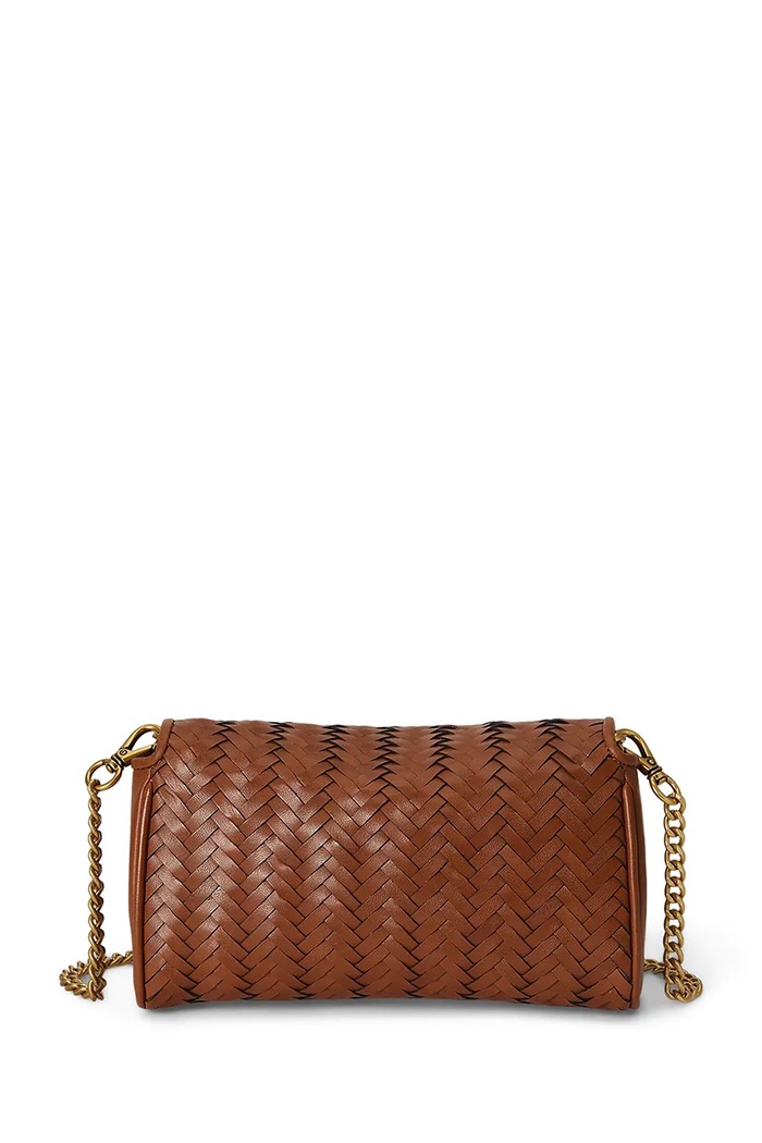 Lauren Ralph Lauren torebka damska skórzana 432P15658 brązowy AW26